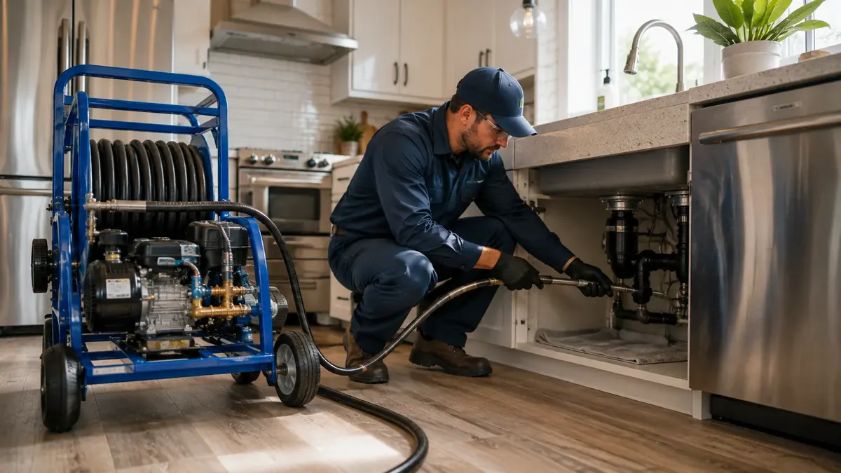 Kitchen Drain Hydro Jetting in Merced