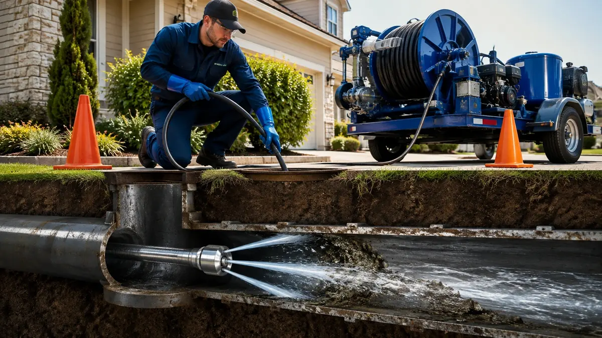 Main Sewer Line Hydro Jet Cleaning in Merced