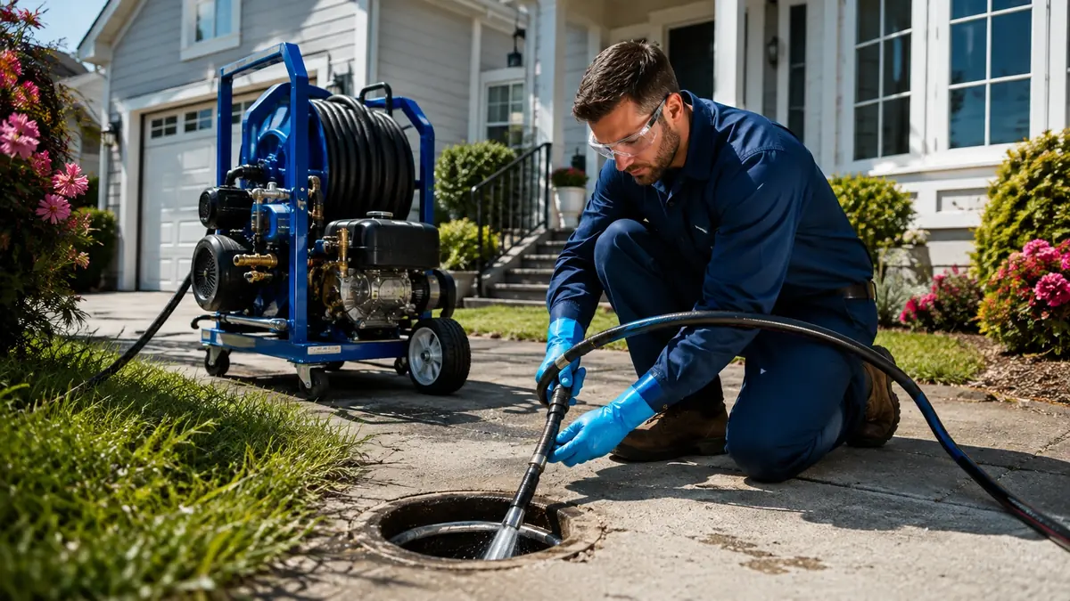 Residential Hydro Jet Drain Cleaning in Merced