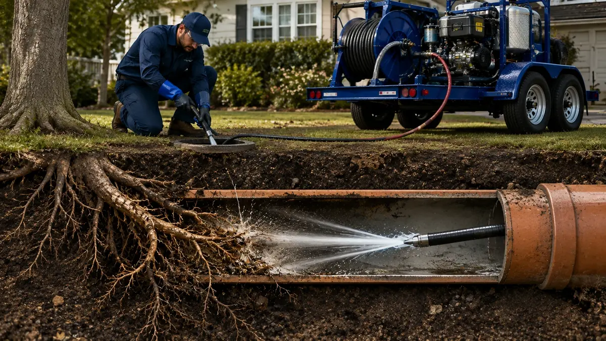 Tree Root Removal with Hydro Jetting in Merced
